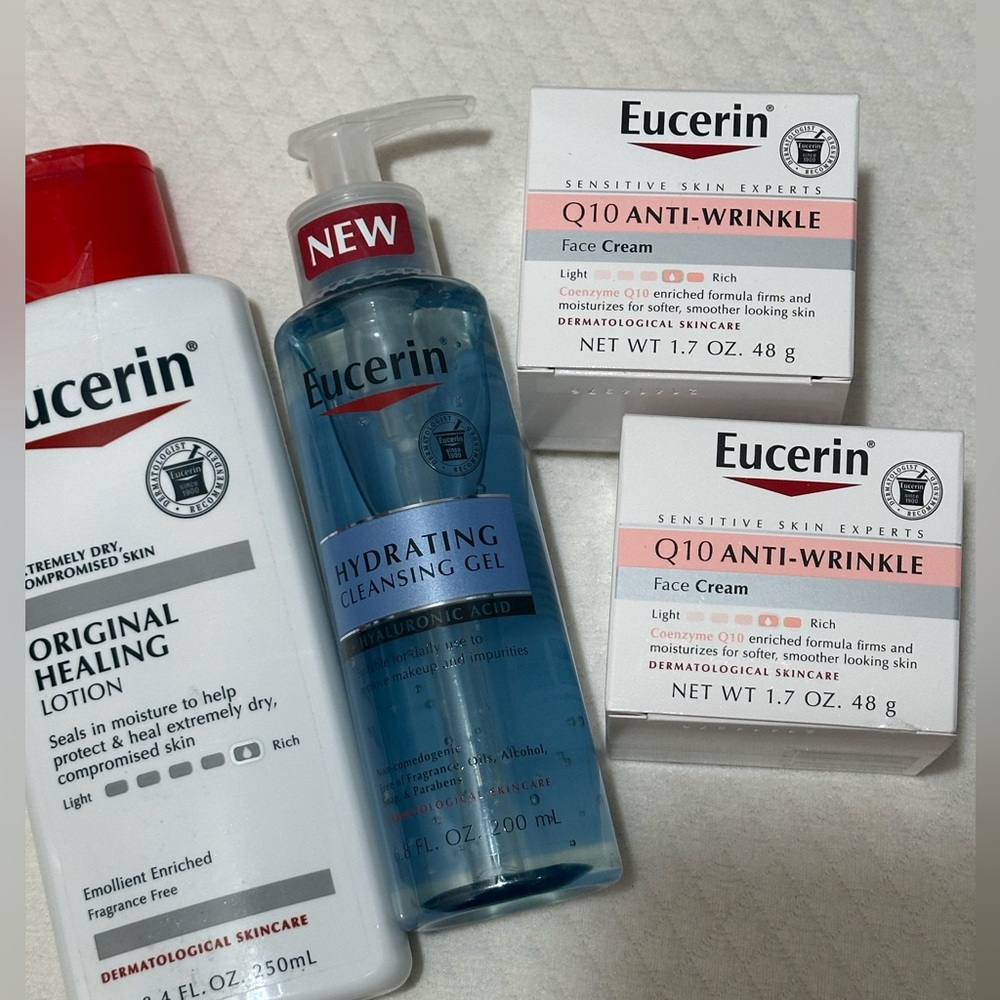 Eucerin self care bundle.  All New Items 🖤